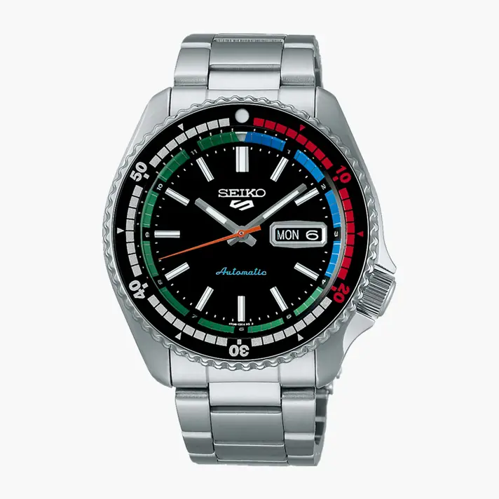 שעון  SEIKO 5 SPORTS New Regatta Timer מקולקציית צבעי הרטרו