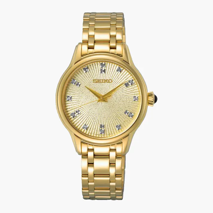 שעון SEIKO לנשים משובץ יהלומים