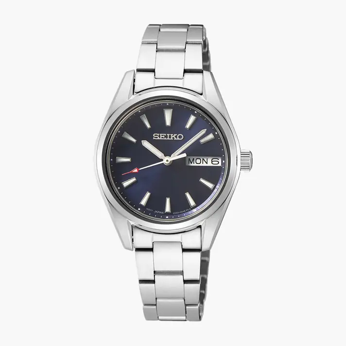 שעון  SEIKO לנשים עם זכוכית ספיר כחול