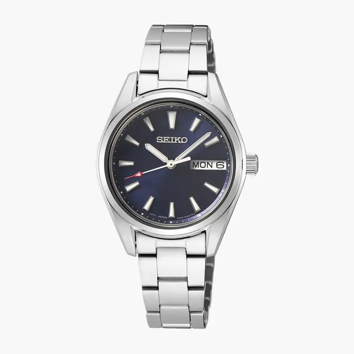 שעון  SEIKO לנשים עם זכוכית ספיר כחול