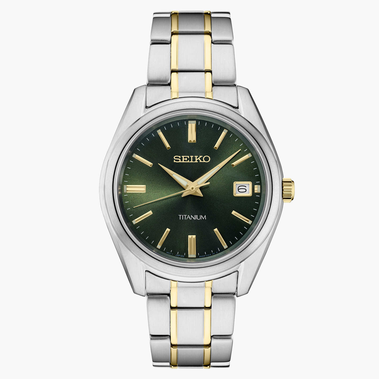 שעון SEIKO TITANIUM לוח ירקרק