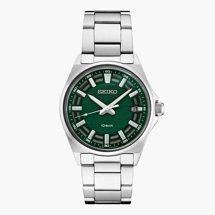 שעון SEIKO עם לוח ירוק