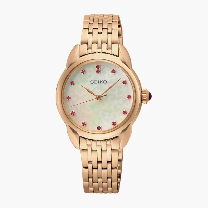 שעון SEIKO נשים במהדורה מיוחדת עם לוח אם הפנינה