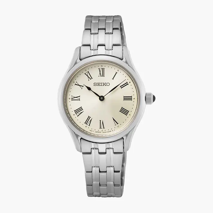 שעון SEIKO נשים עם זכוכית ספיר קריסטל