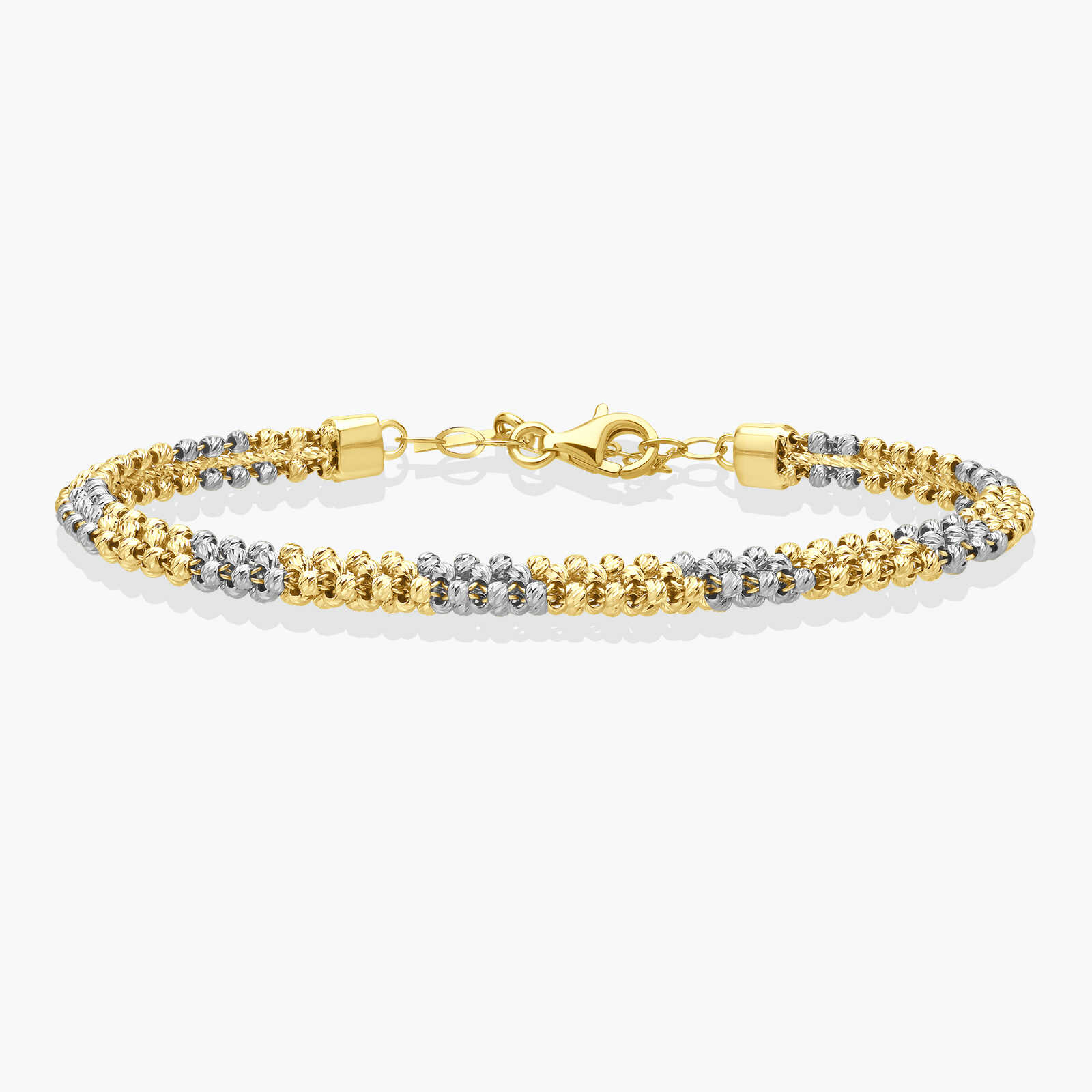 צמיד ונציה עשוי כדוריות זהב 14K - מקולקציית GOLDEN GLOW