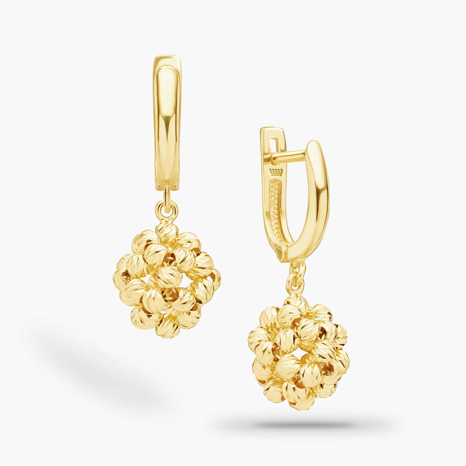 עגילי זהב ונציה- מקולקציית GOLDEN GLOW