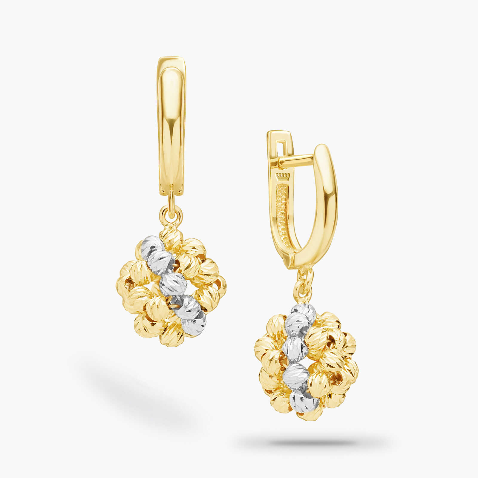 עגילי זהב ונציה- מקולקציית GOLDEN GLOW