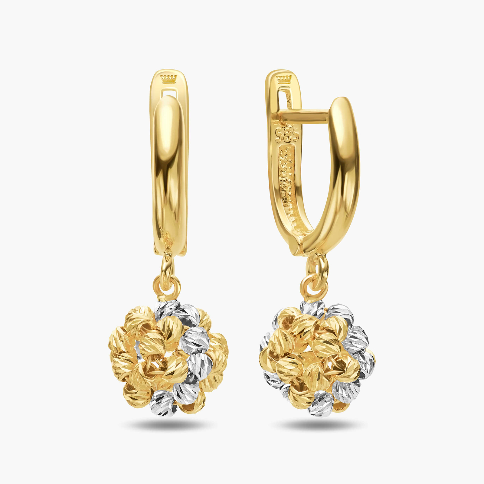 עגילי זהב ונציה- מקולקציית GOLDEN GLOW