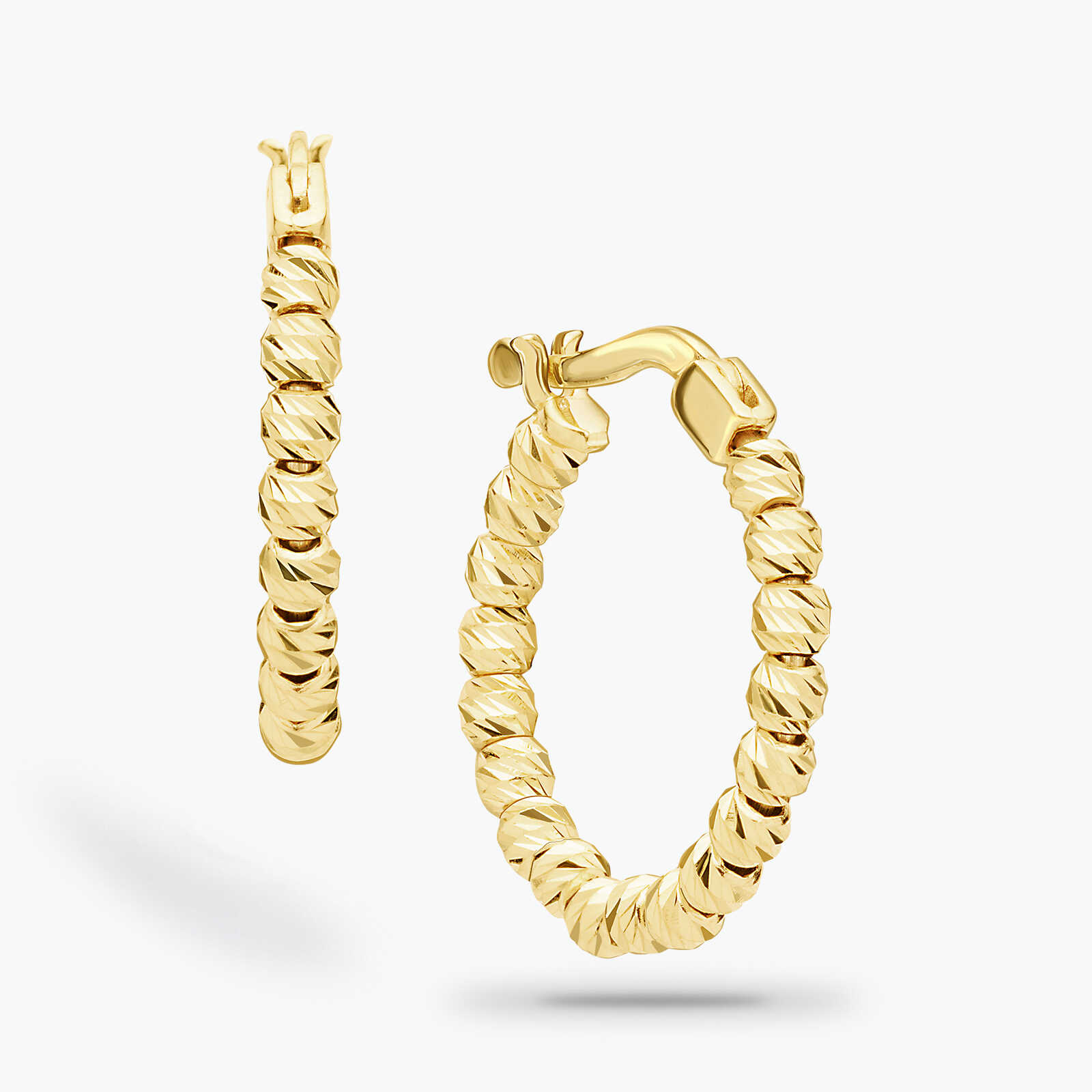 חישוקי זהב ונציה -מקולקציית GOLDEN GLOW