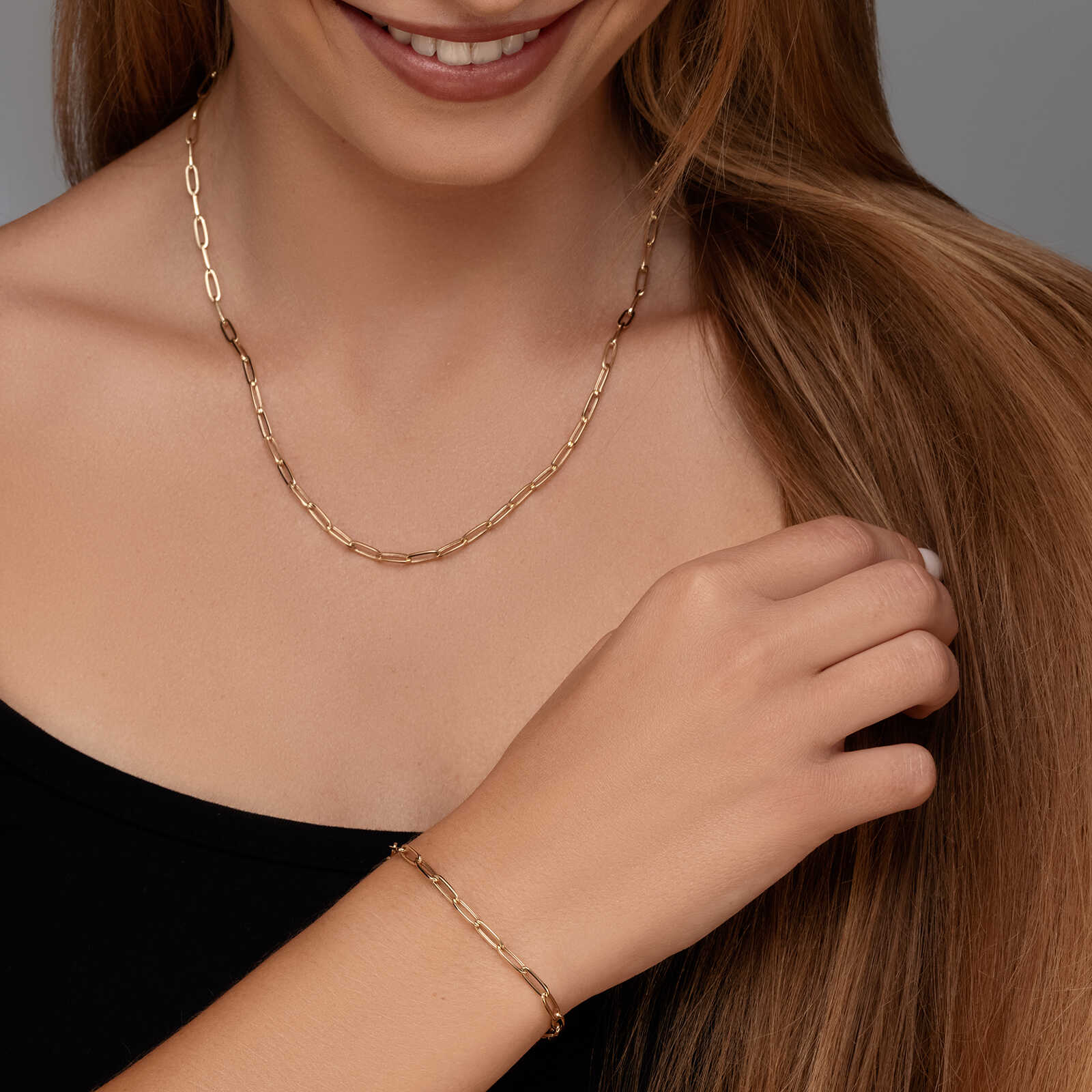 שרשרת אייבי- חוליות זהב 14K