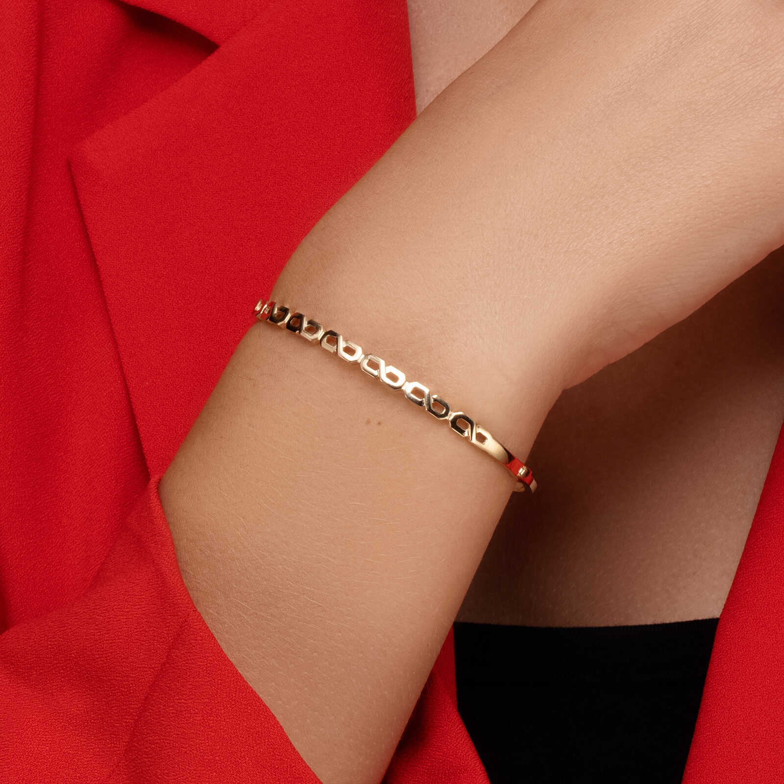 הלן- צמיד זהב קשיח