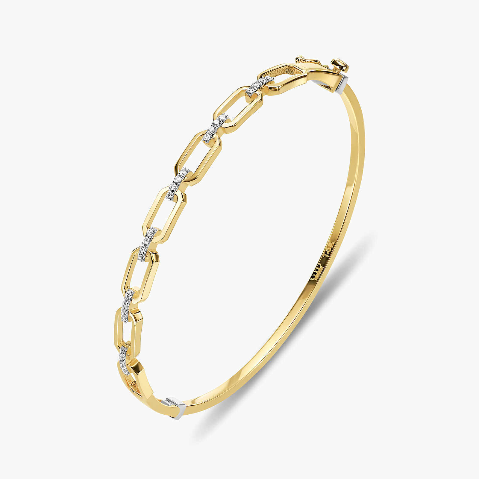 צמיד זהב קשיח קלייר