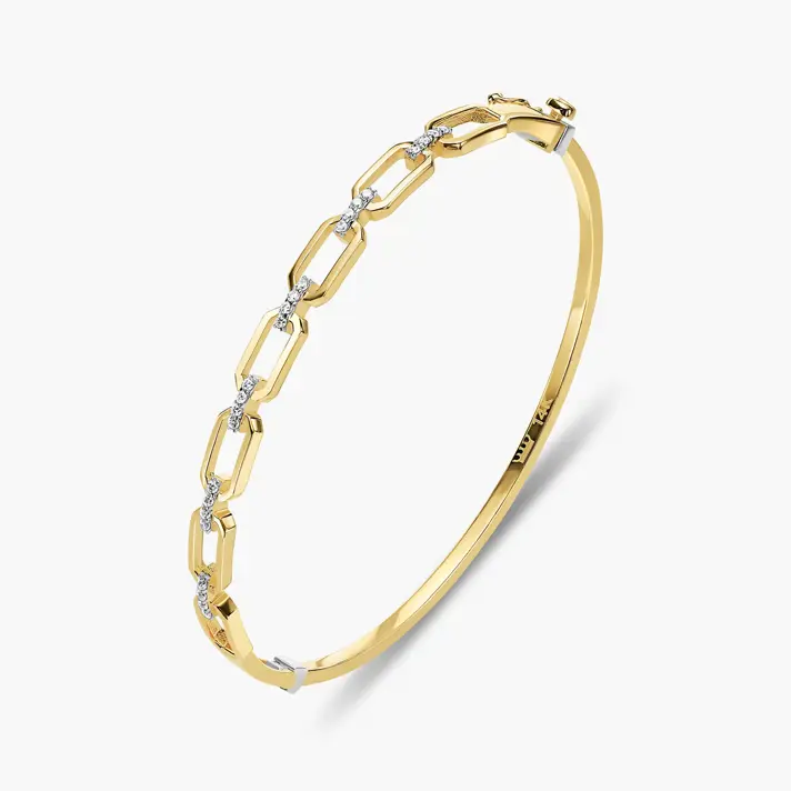 צמיד זהב קשיח קלייר