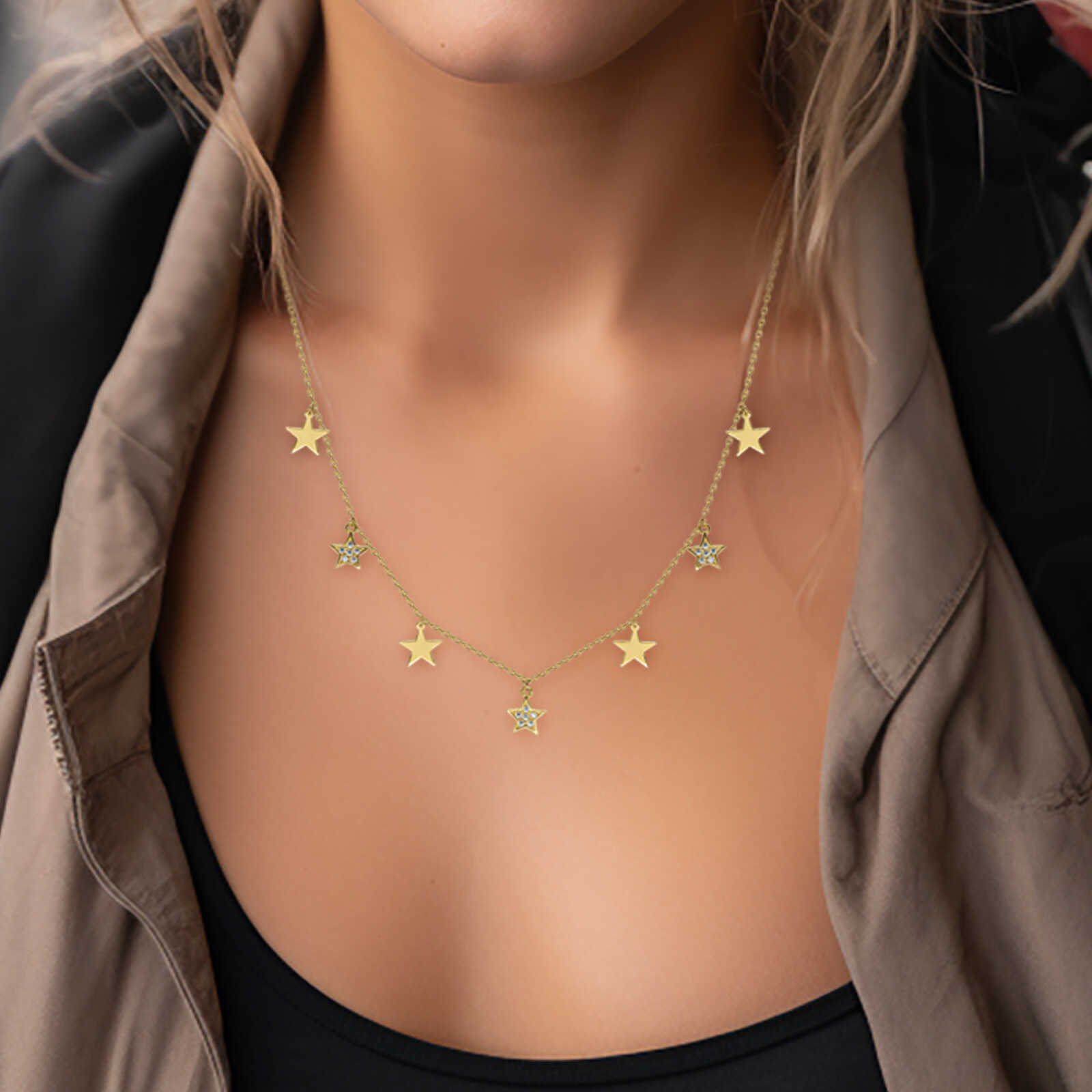 שרשרת זהב כוכבים