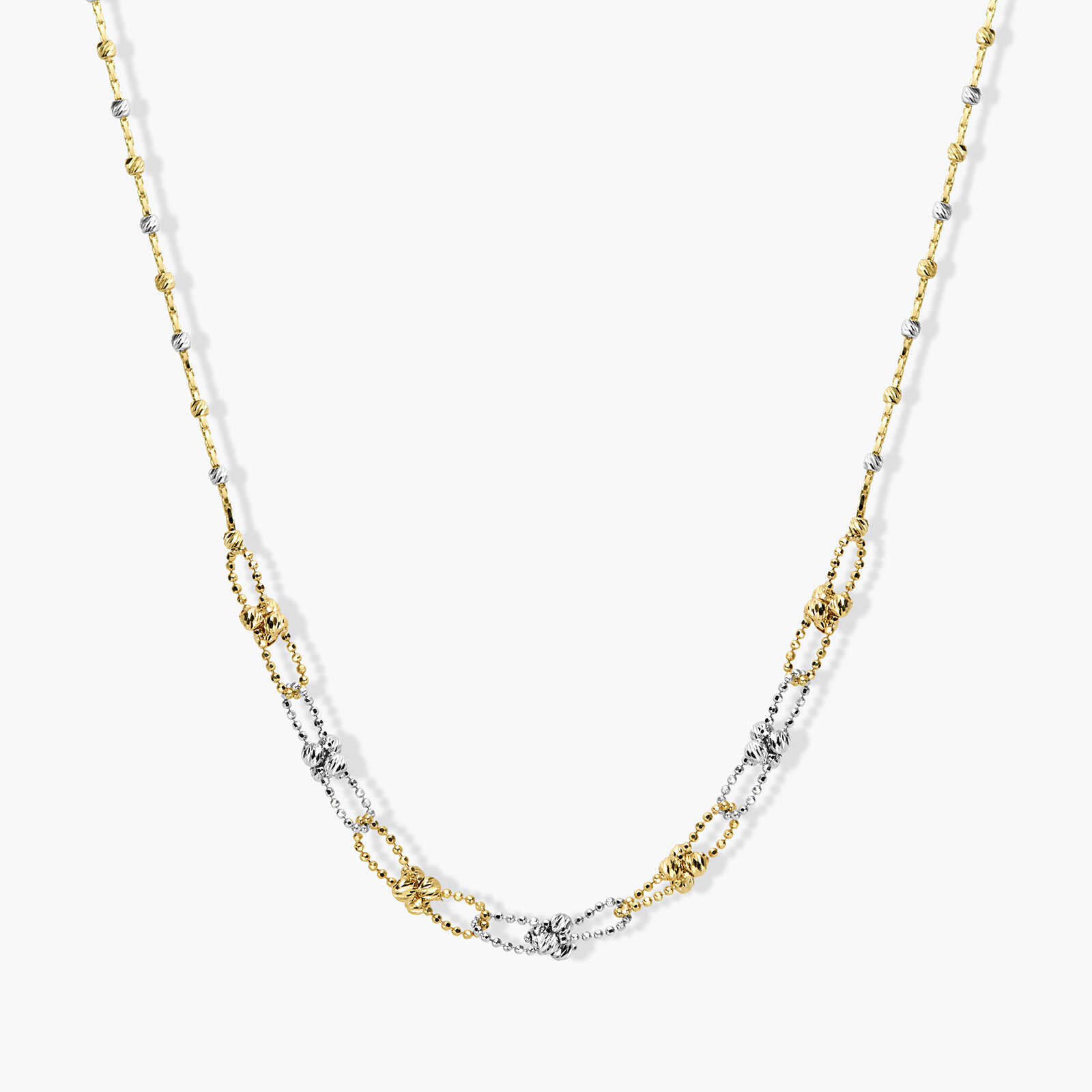 שרשרת ברצלונה מחוליות זהב 14K