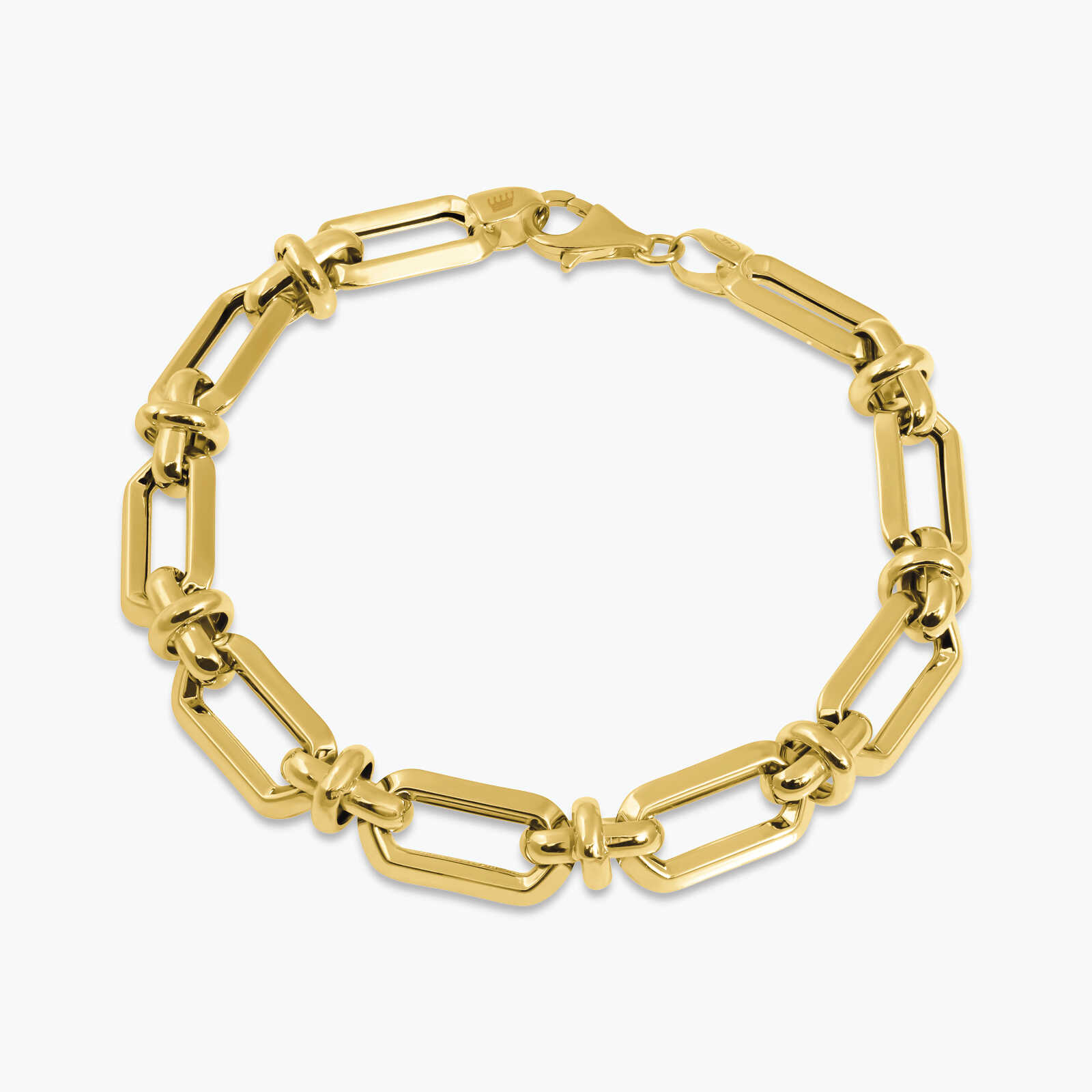 צמיד חוליות זהב 14K בכמה גדלים