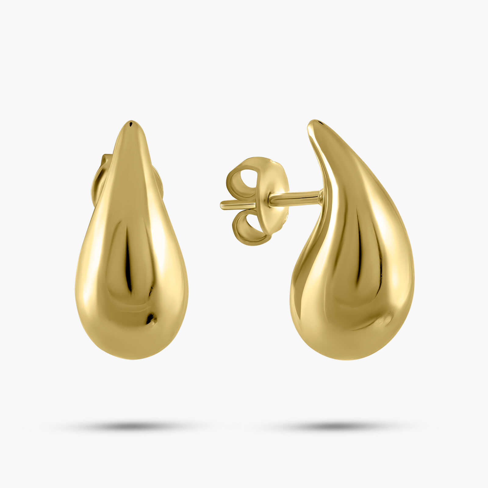 עגילי טיפה בגימור מבריק