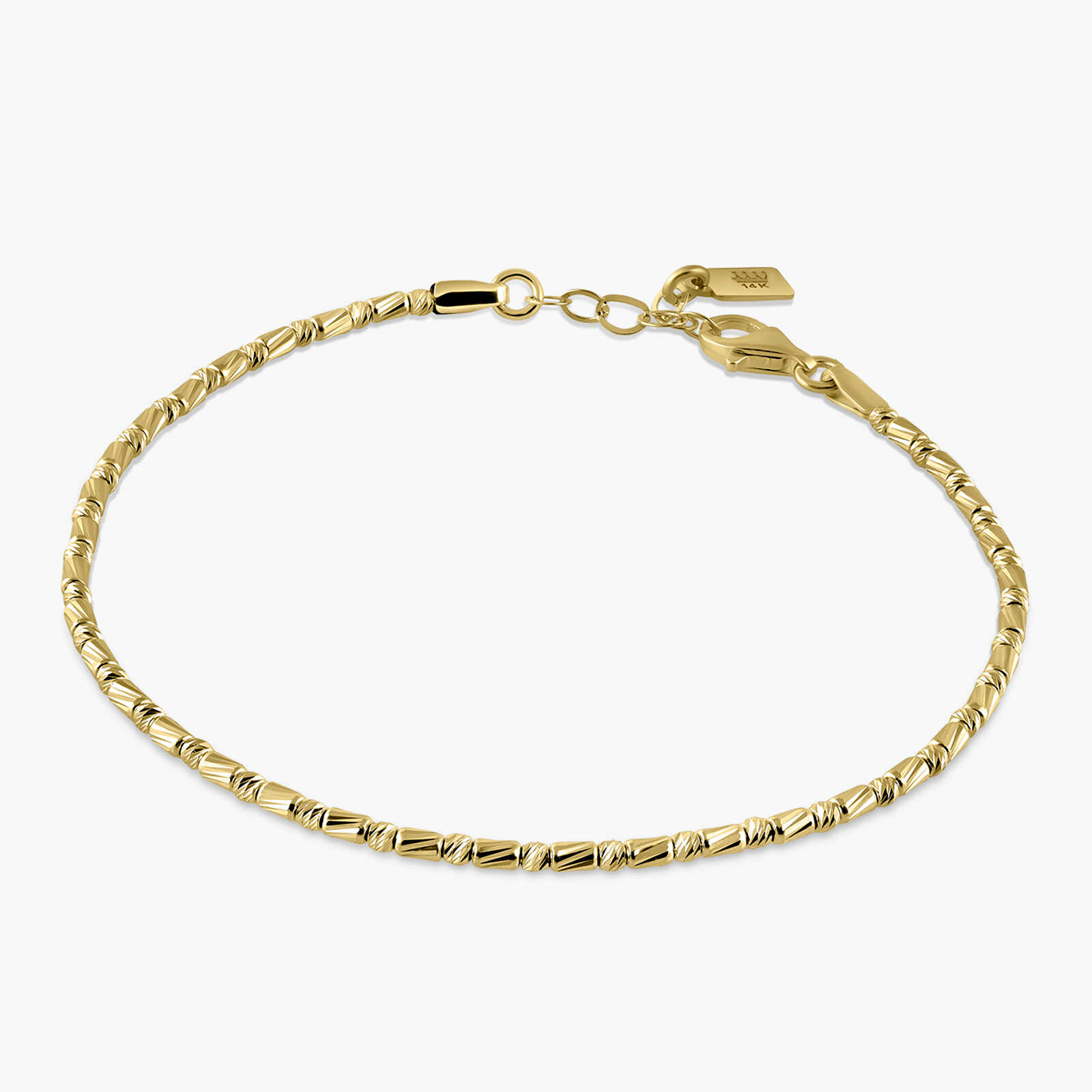 צמיד מומבאי מזהב 14K