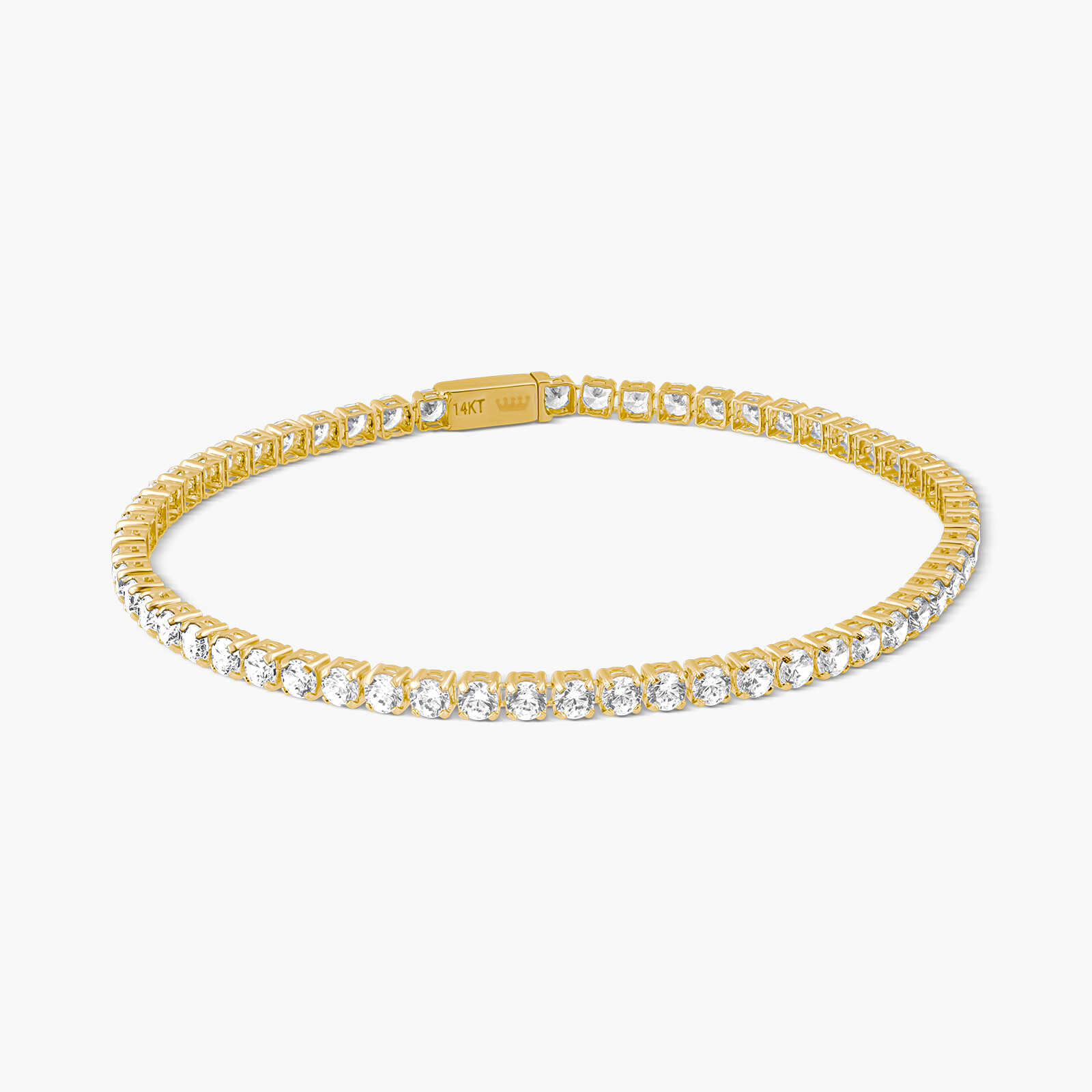 צמיד טניס משובץ זרקונים נוצצים