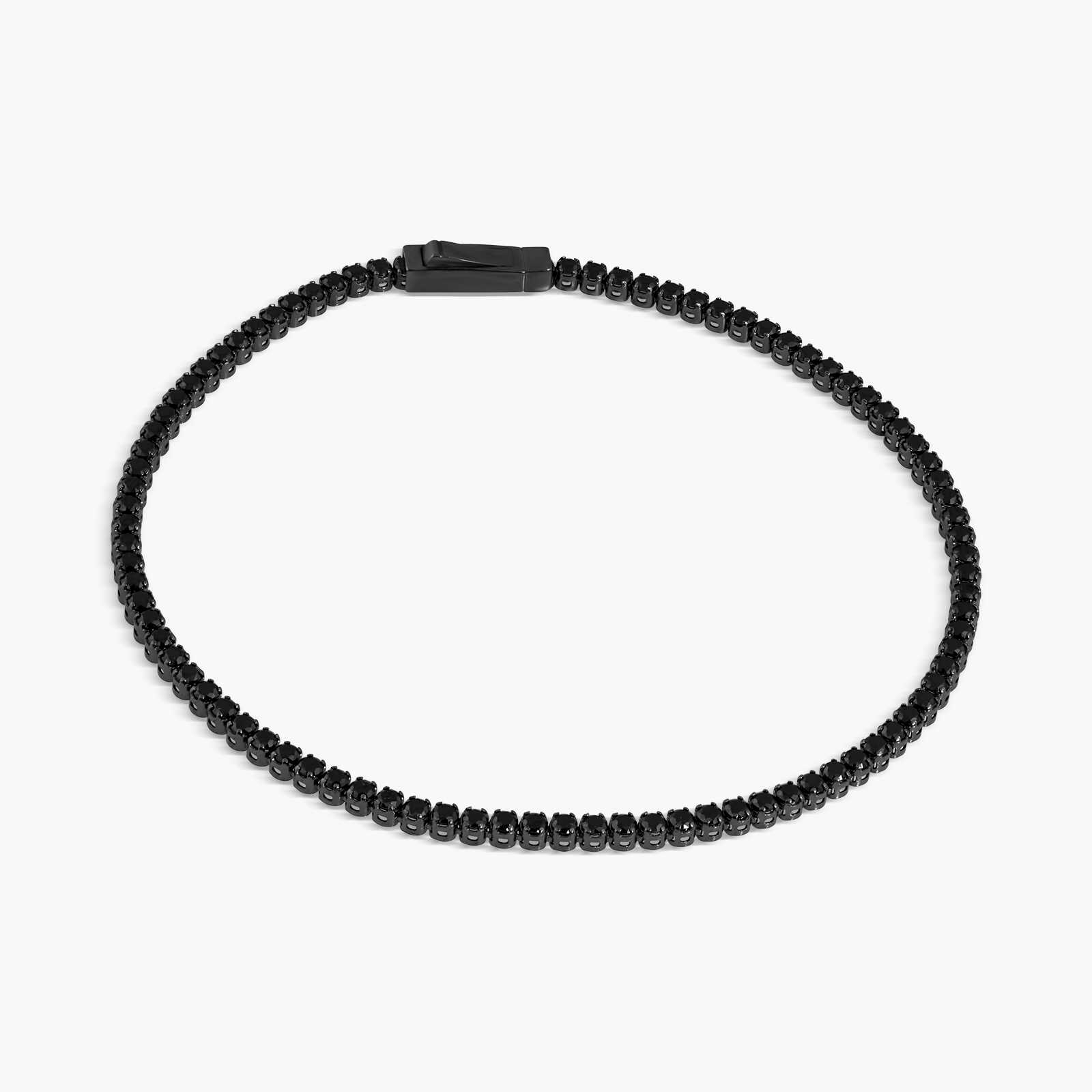 צמיד טניס משובץ זרקונים שחורים