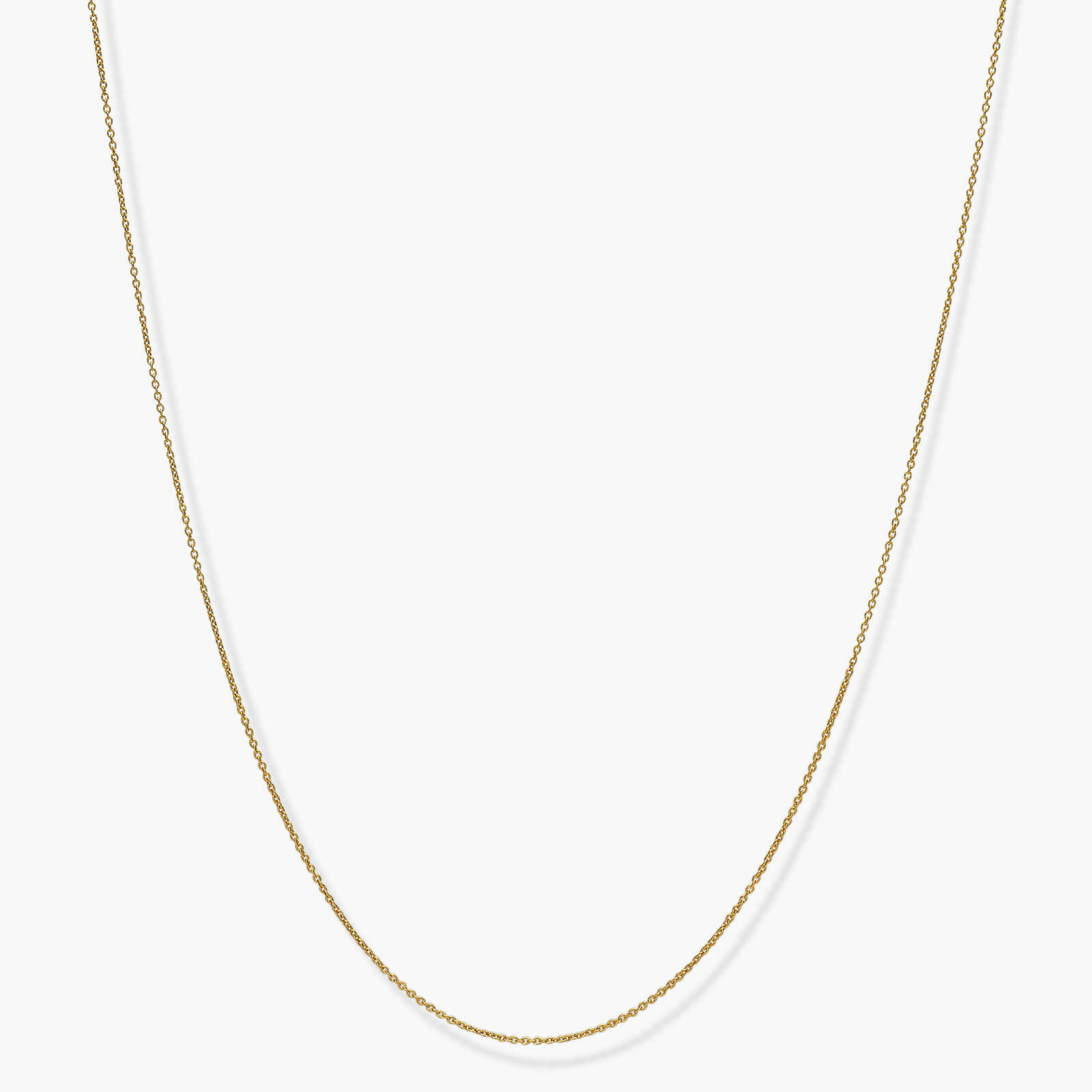 שרשרת זהב לתליונים  - קוטר חוליה 0.5 מ"מ