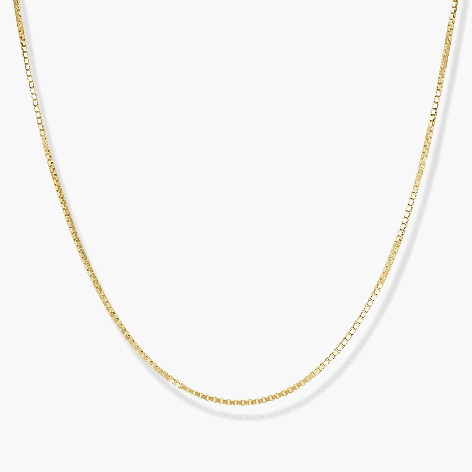 שרשרת זהב צהוב ונציה באורך 55 ס"מ