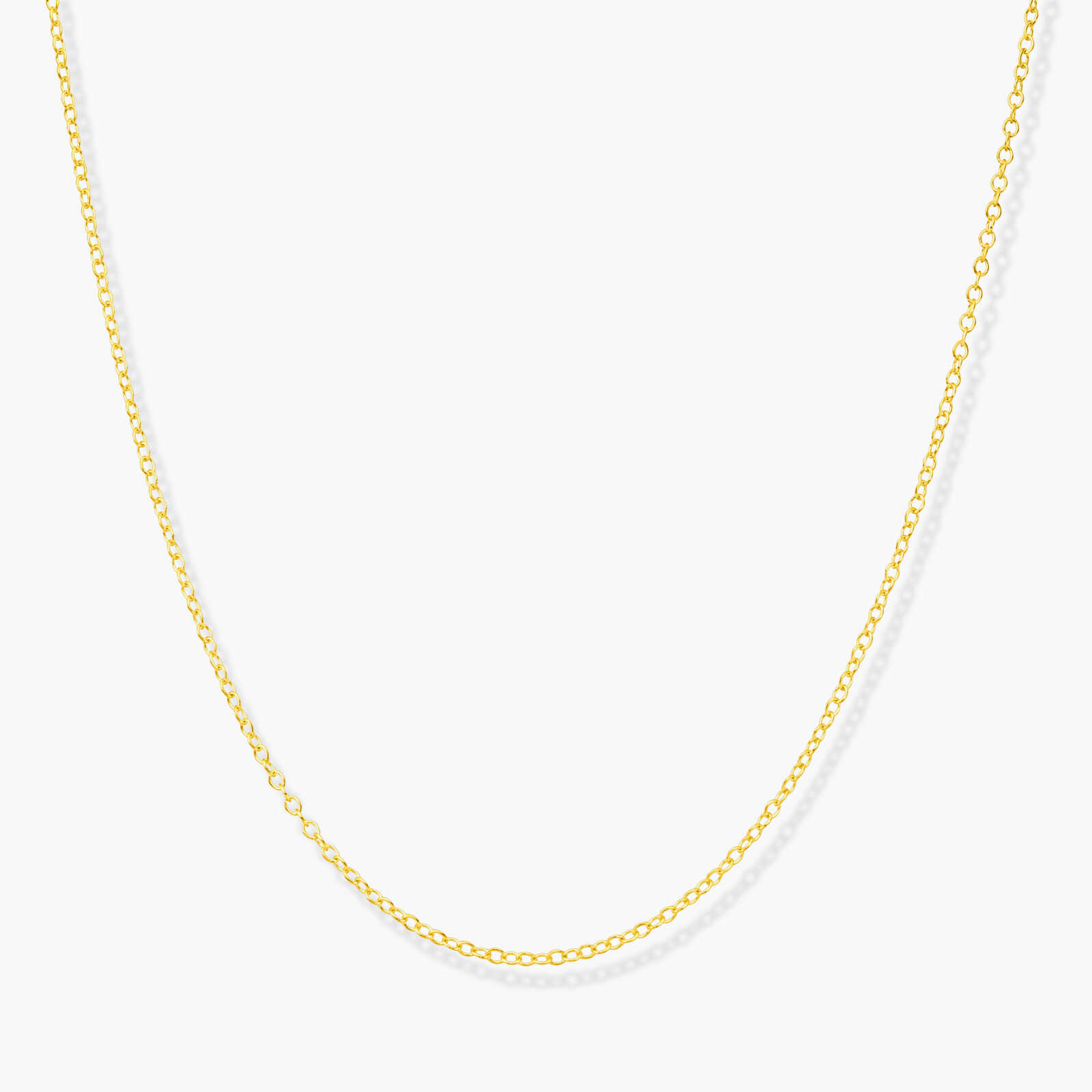 שרשרת זהב לתליונים - קוטר חוליה 1.5 מ"מ