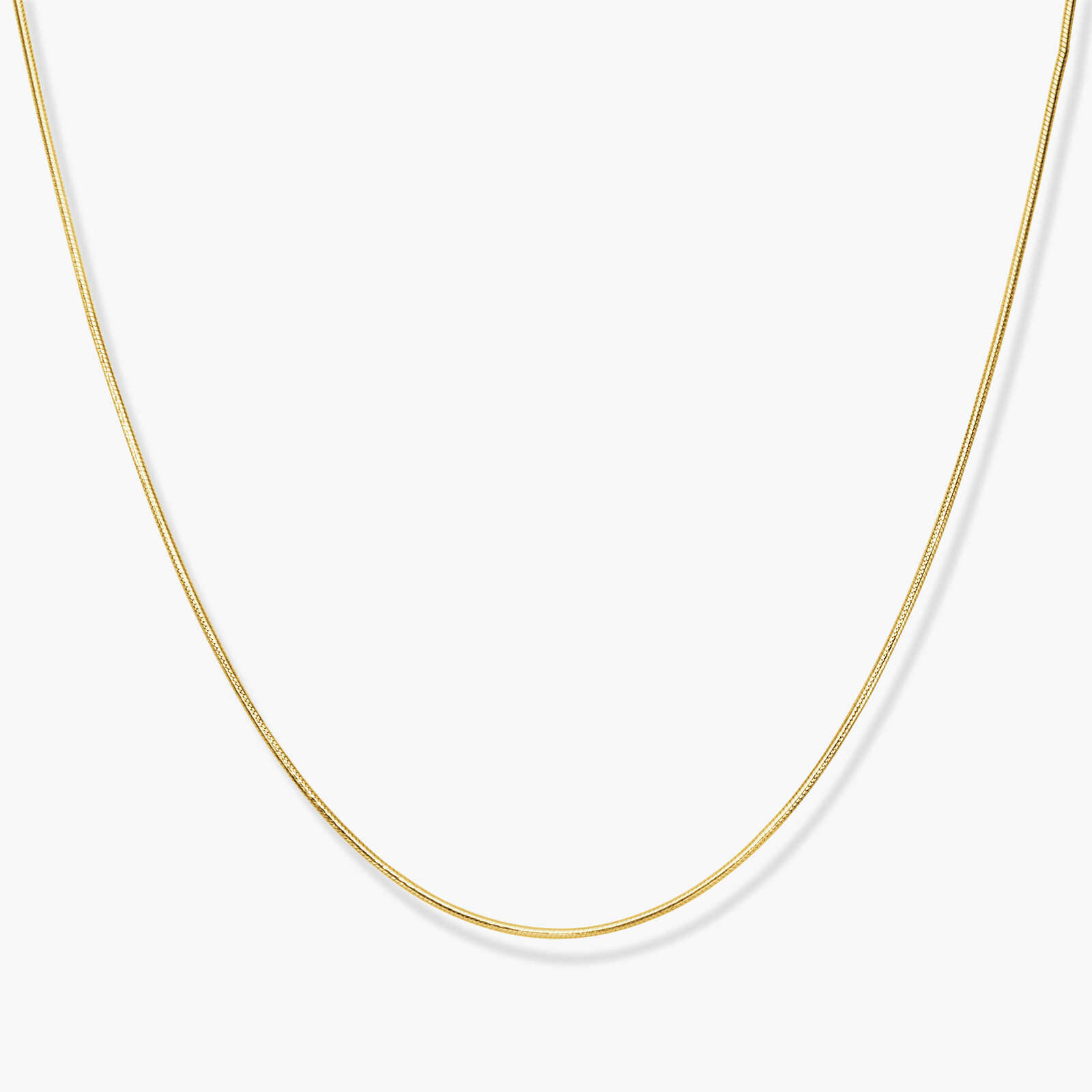 שרשרת זהב צהוב באורך 55 ס"מ