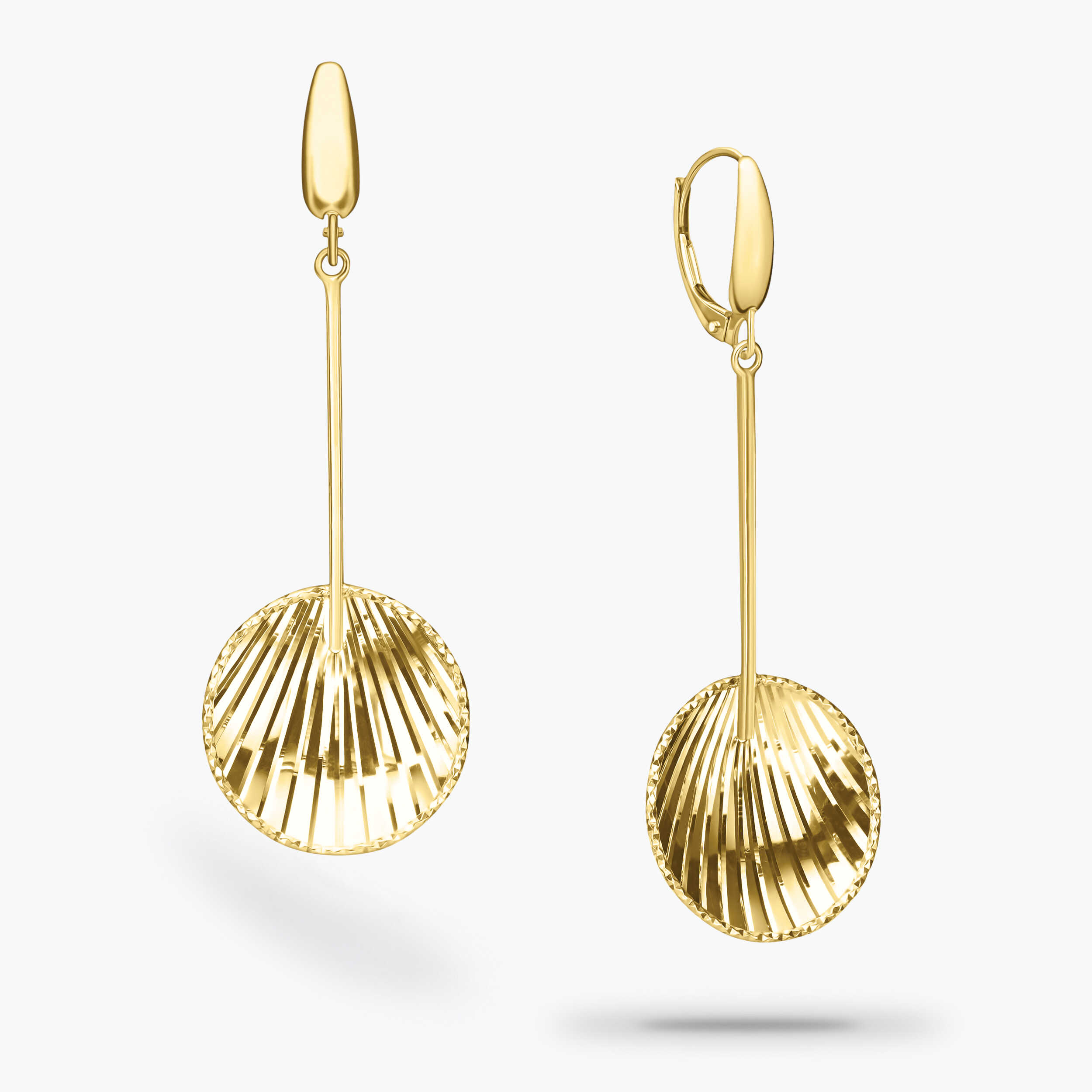 עגילי זהב מישל