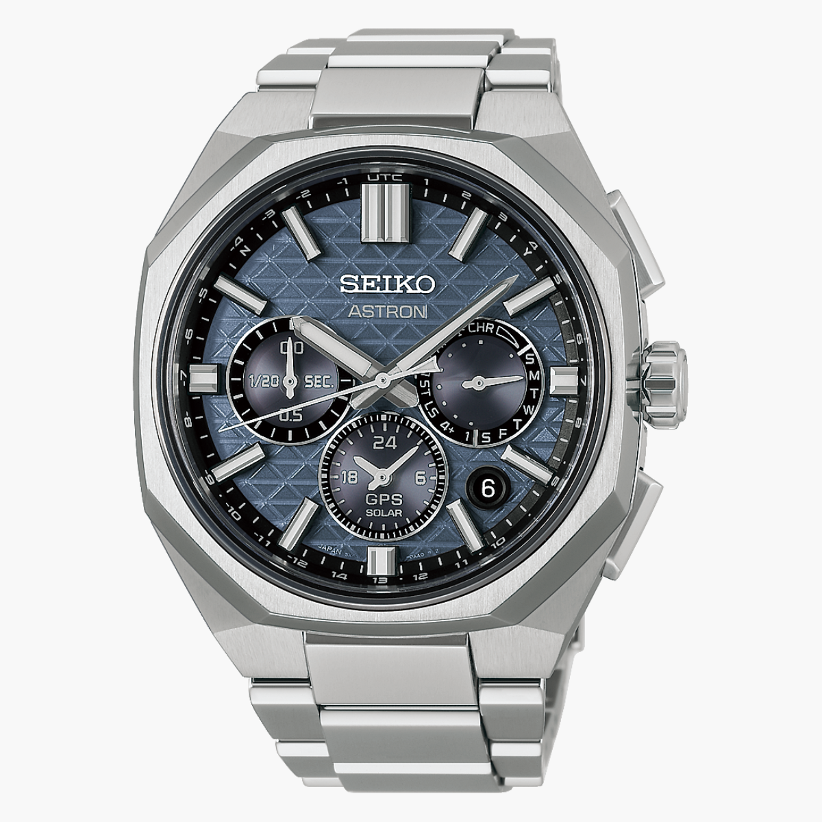 שעון Seiko Astron GPS Solar Dual-Time Chronograph 