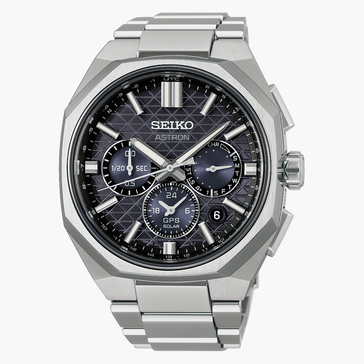שעון Seiko Astron GPS Solar Dual-Time Chronograph