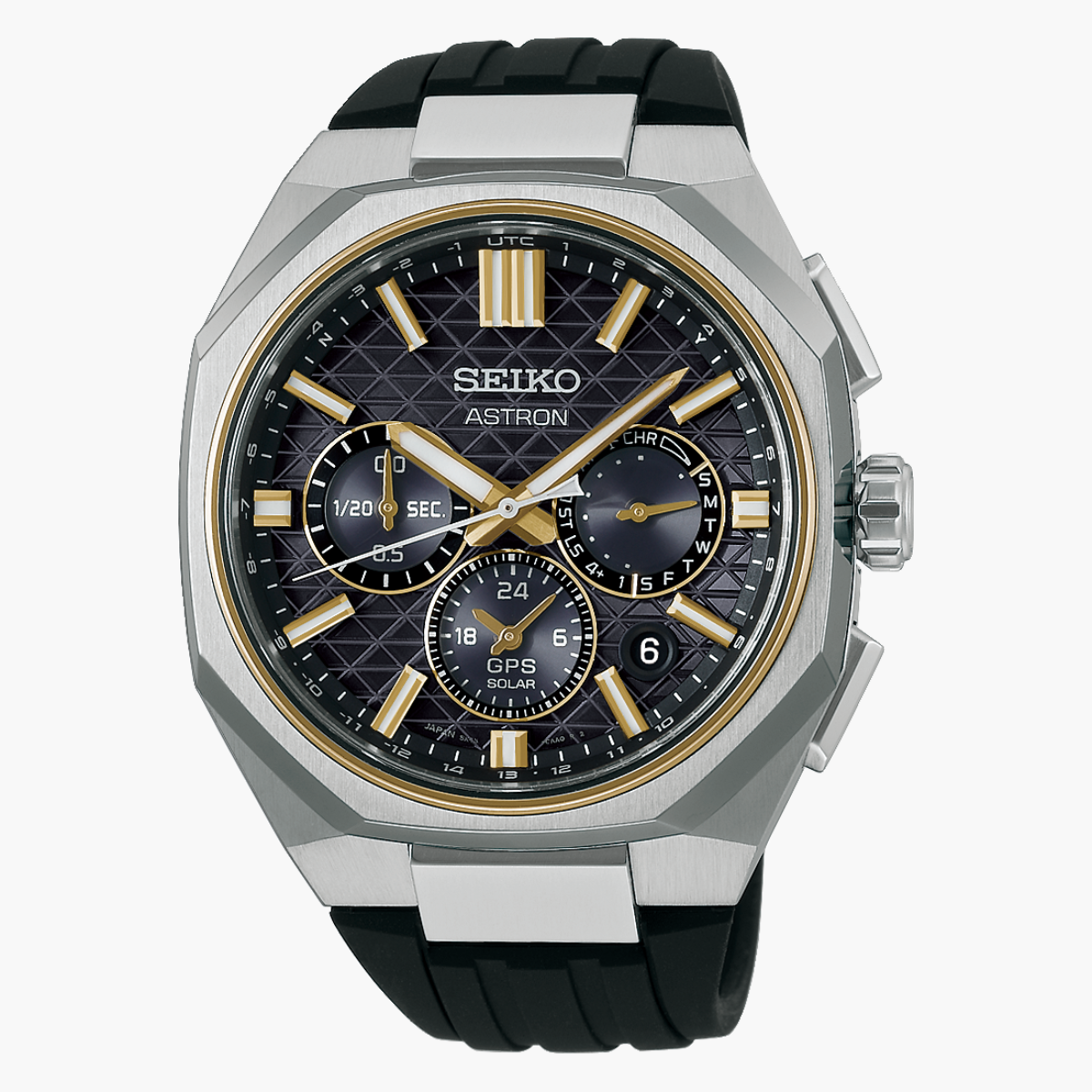 שעון Seiko Astron GPS Solar Dual-Time Chronograph