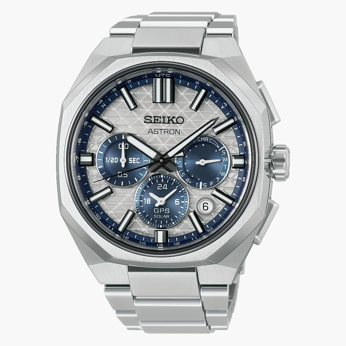 שעון Seiko Astron GPS Solar Dual-Time Chronograph  