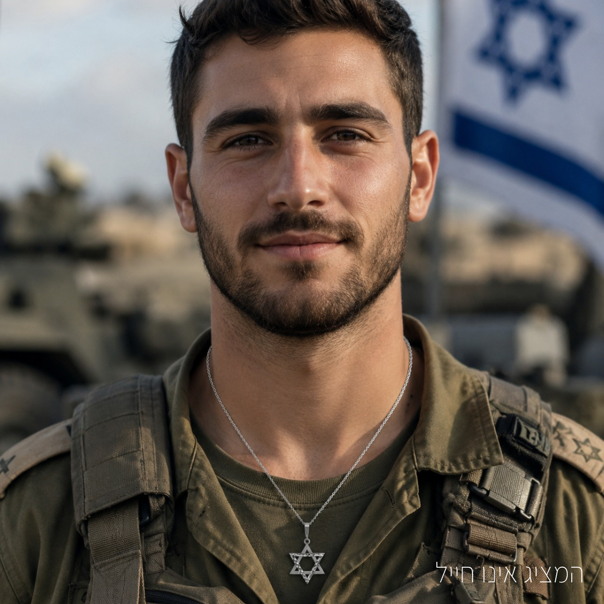 תליון מגן דוד זהב לבן 14K במרקם יהלום