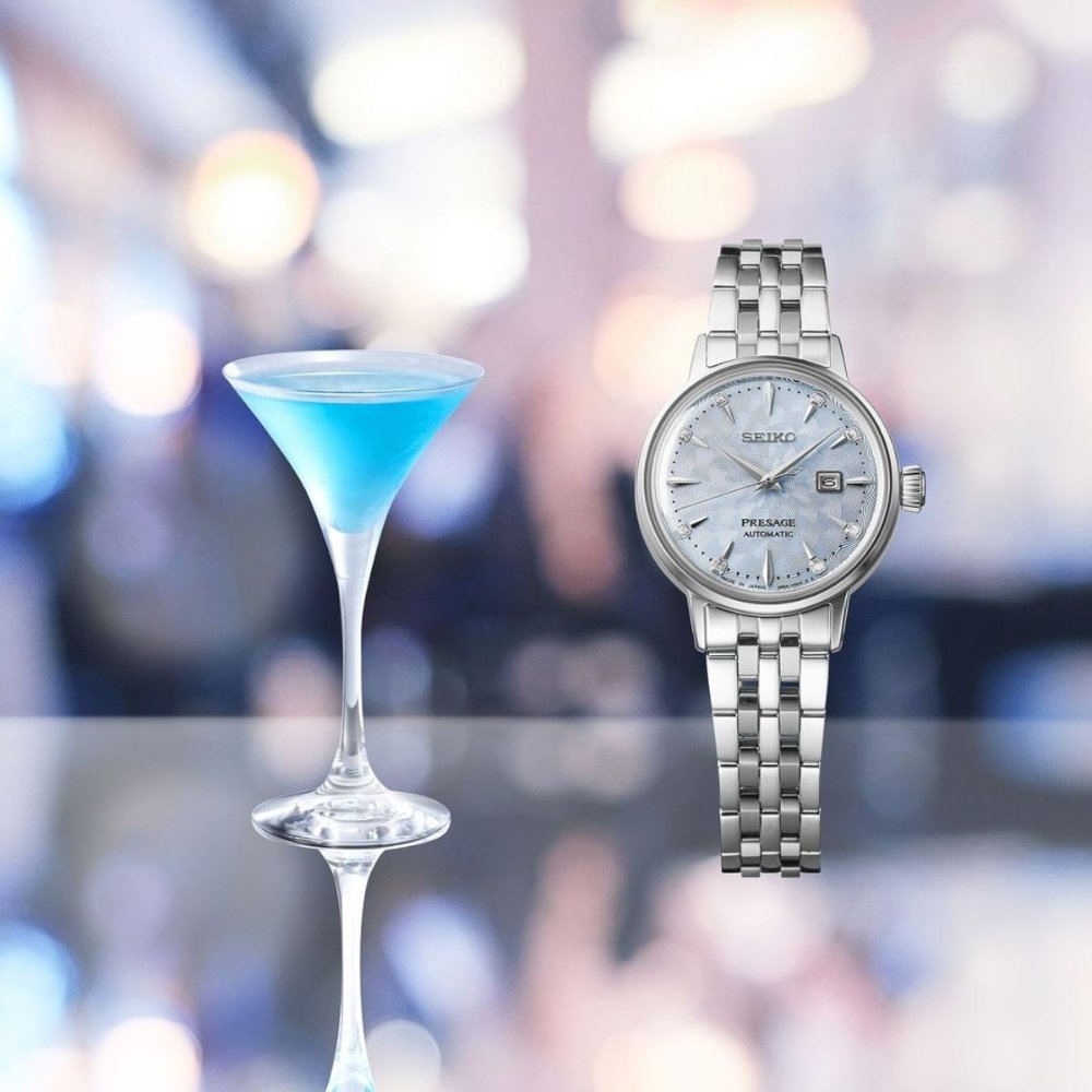 שעון SEIKO PRESAGE לנשים משובץ יהלומים