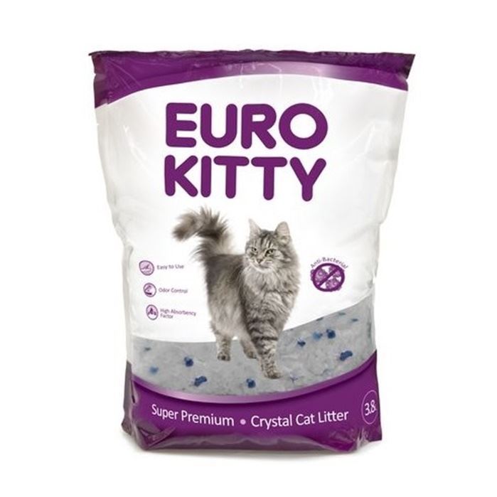 חול קריסטל יורו קיטי לחתול 3.6 ליטר