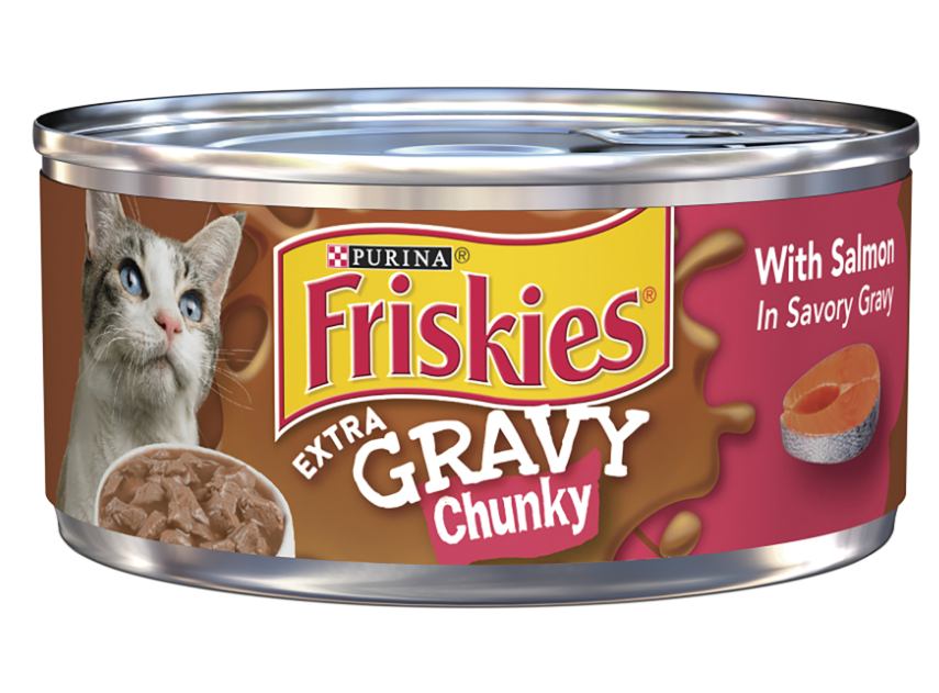 24 יח פריסקיז שימורים לחתול נתחי צ'אנקי סלמון עם EXTRA רוטב