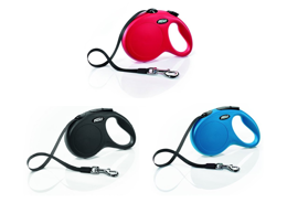 פלקסי פאן לכלבים בינוניים M פס 5מ' במגוון צבעים