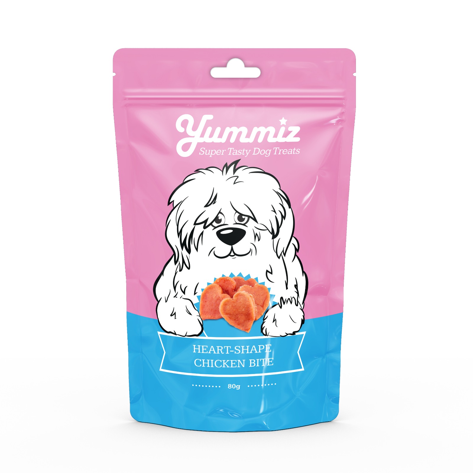 יאמיז לכלב נגיסי עוף בצורת לבבות