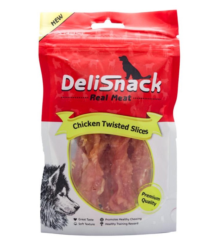 דליסנק חטיף לכלב רצועות עוף