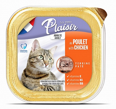 פלזיר מעדן לחתול בוגר בטעם עוף 