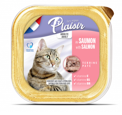 פלזיר מעדן לחתול בוגר בטעם סלמון