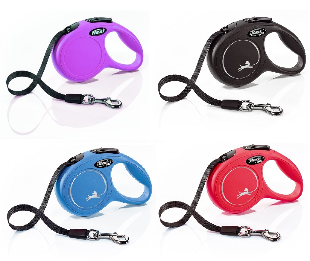 פלקסי פאן לכלבים קטנים XS פס 3מ' במגוון צבעים