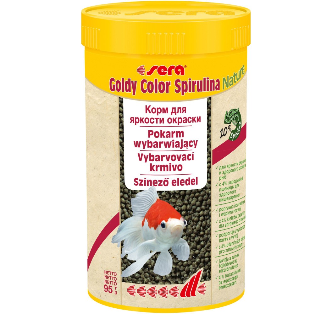 סרה מזון לדגים גולדי קולור ספירולינה