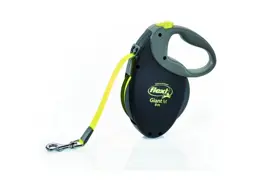 רצועת פלקסי לכלבים בינוניים נאון 8מ'