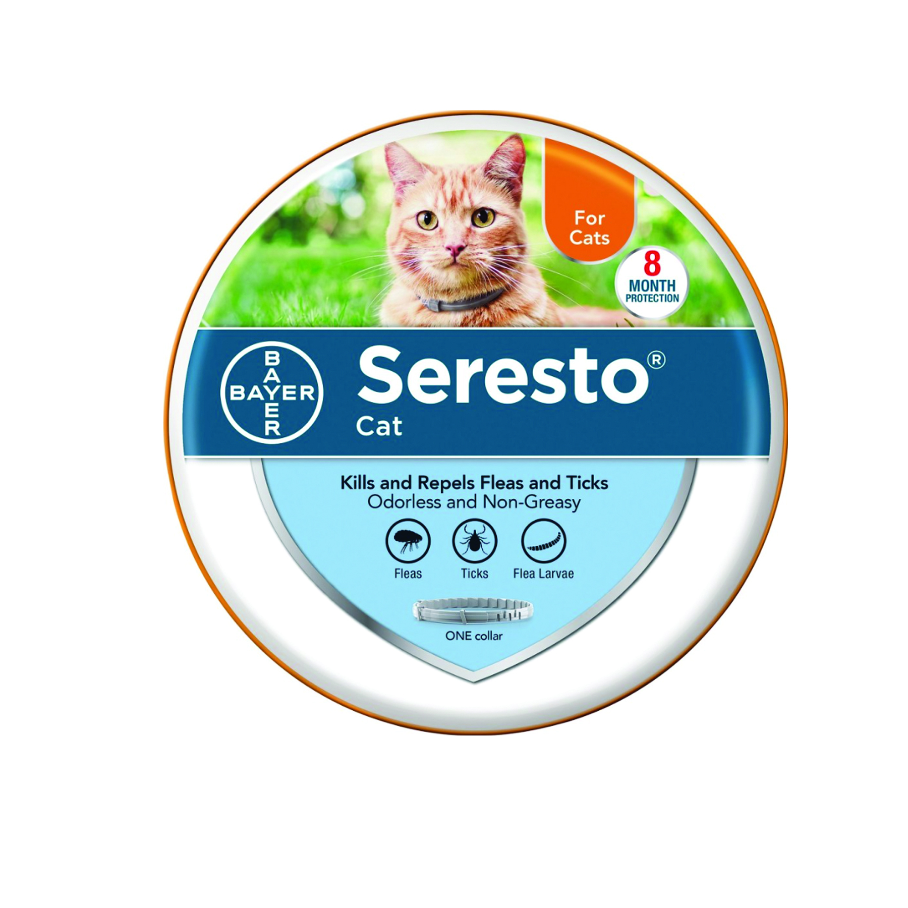 קולר סרסטו לחתולים נגד פרעושים וקרציות