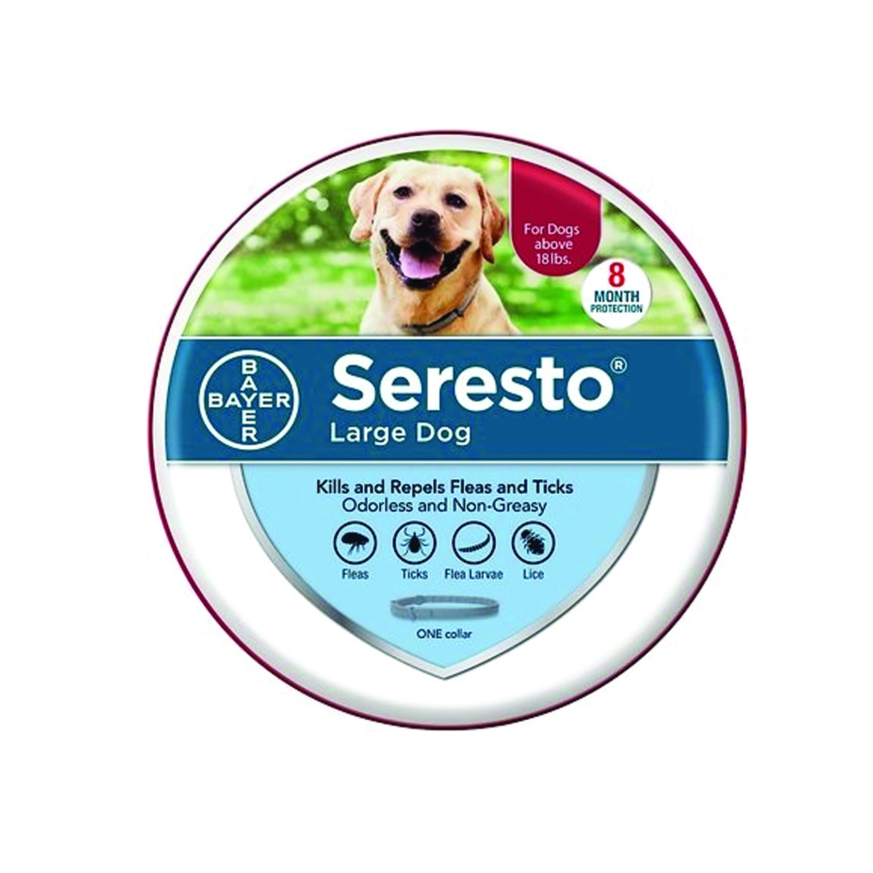 קולר סרסטו נגד פרעושים וקרציות לכלבים גדולים