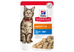 מגש (12יח) הילס פאוץ' לחתול בוגר דגי ים