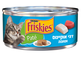 24 יח פריסקיז שימורים לחתול פטה דגי אוקיינוס וטונה