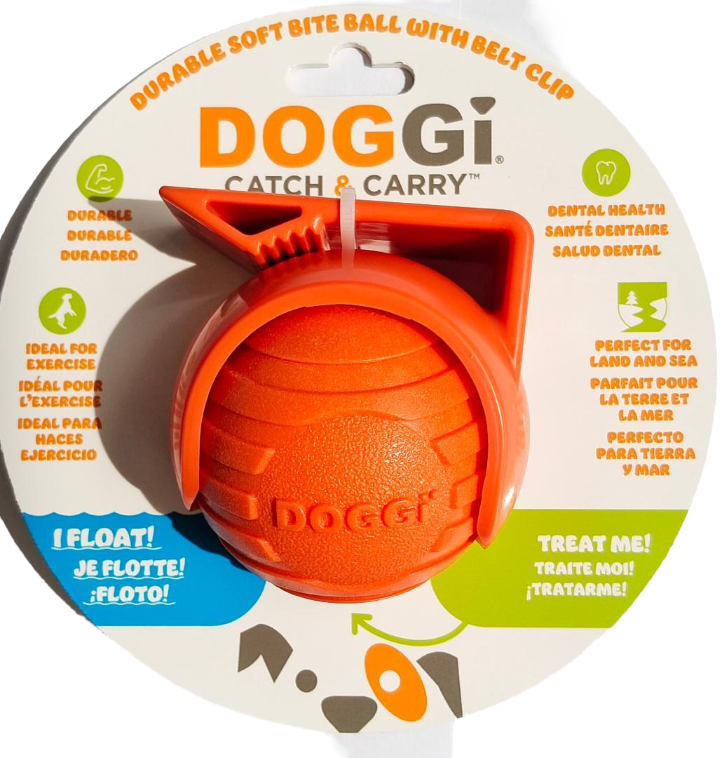 דוגי ג'י צעצוע כדור עם קליפס לכלב